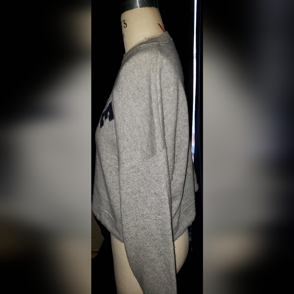 Auth. Celine Cashmere Wool Drawstring Cable Knit … - image 2